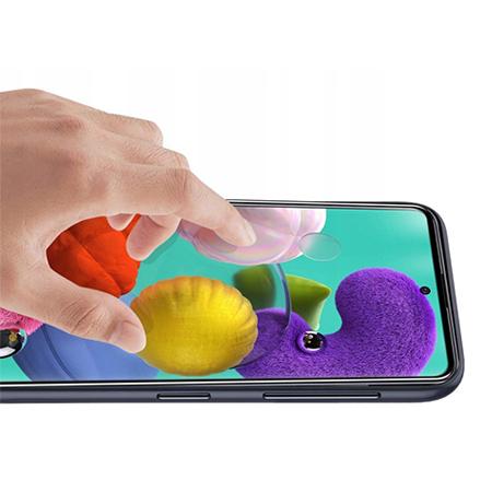 Samsung Galaxy A51 - Hartowane szkło 5D Full Glue - Czarny.