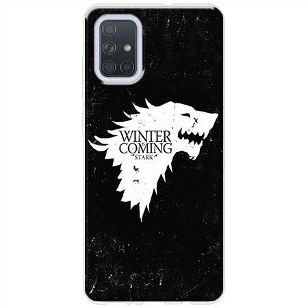 Etui na Samsung Galaxy A51 - Winter is coming White