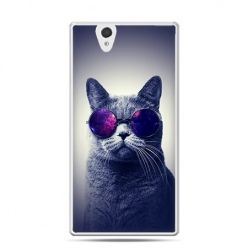 Etui na Sony Xperia Z kot hipster w okularach