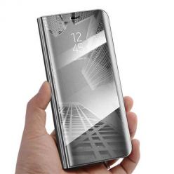 Etui na Samsung Galaxy A50 - Flip Clear View z klapką - Srebrny