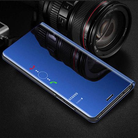Etui na Huawei P40 Lite - Flip Clear View z klapką - Niebieski.