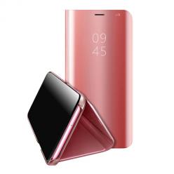 Etui na LG K41s Flip Clear View z klapką - Różowy.