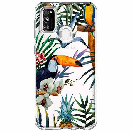 Etui na Samsung Galaxy M21 - Egzotyczne tukany.
