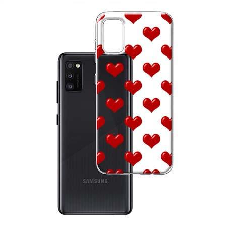 Etui na Samsung Galaxy A41 - Czerwone serduszka.