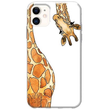 Etui na telefon Slim Case - Ciekawska żyrafa