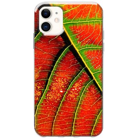 Etui na telefon Slim Case - Czerwony liść jesienny