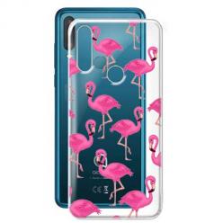 Etui na Alcatel 1S 2020 - Różowe flamingi.