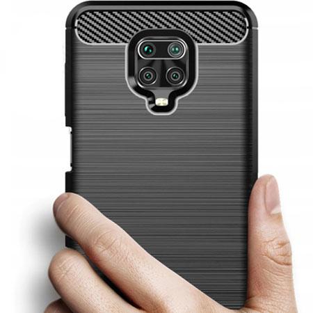 Etui na Motorola Moto G8 Power - bumper Neo CARBON - Czarny.
