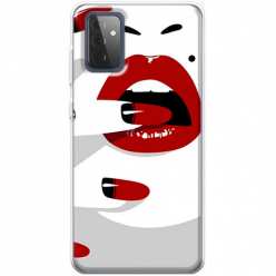 Etui na Samsung Galaxy A72 5G Namiętne czerwone usta