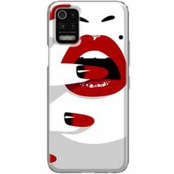 Etui na telefon LG K52 Namiętne czerwone usta