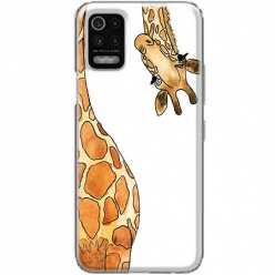 Etui na telefon LG K52 Ciekawska żyrafa
