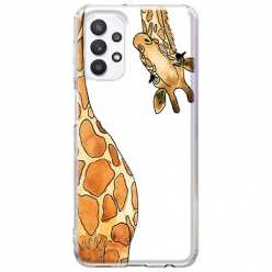 Etui na Samsung Galaxy A32 4G Ciekawska żyrafa
