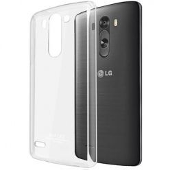 LG G3s mini silikonowe etui elastyczne przezroczyste.
