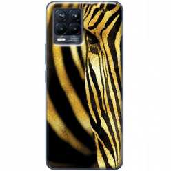 Etui na telefon Realme 8 Złota Zebra