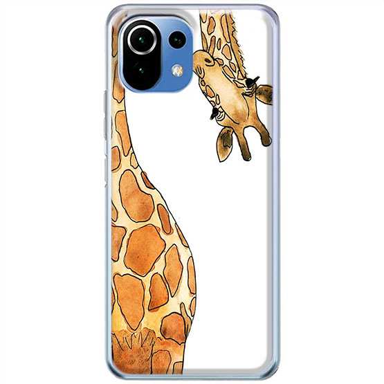 Etui na Xiaomi Mi 11 lite 5G Ciekawska żyrafa