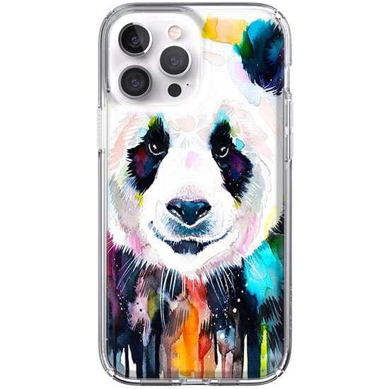 Etui na telefon iPhone 13 Pro Max Panda watercolor
