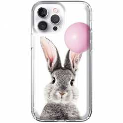 Etui na telefon iPhone 13 Pro Wesoły królik z balonikiem