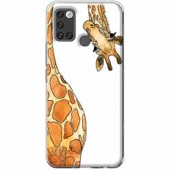 Etui na telefon Realme 7i Ciekawska żyrafa