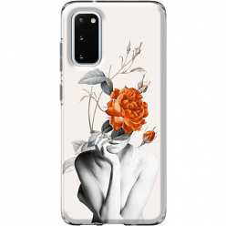Etui na Samsung Galaxy S20 FE 5G Abstrakcyjna Kobieta z różami 