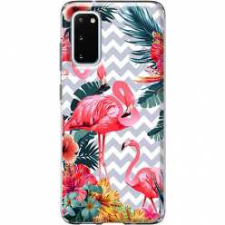 Etui na Samsung Galaxy S20 FE 5G Różowe flamingi