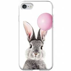 Etui na iPhone SE 2022 - Wesoły królik z balonikiem