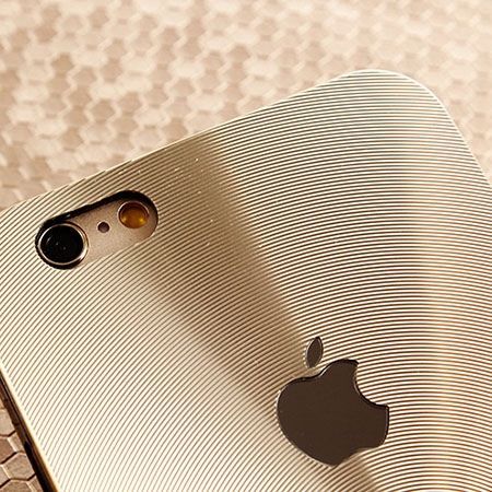 Etui iPhone 5 / 5s złote plecki aluminiowe efekt cd