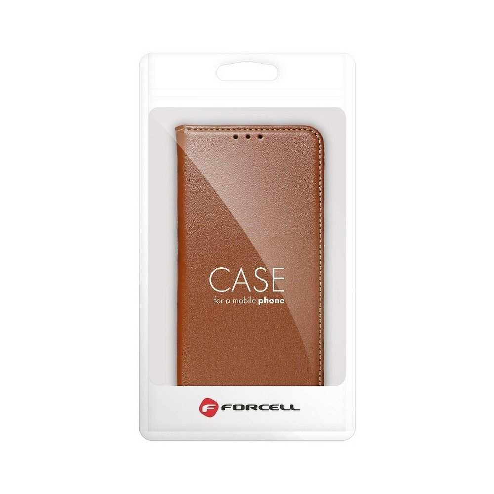 IPHONE 7 Skórzany wallet book case – brązowy