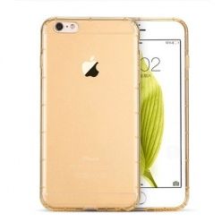 iPhone 6 Plus  Air-shock przezroczyste etui silikonowe - złoty. PROMOCJA!!!