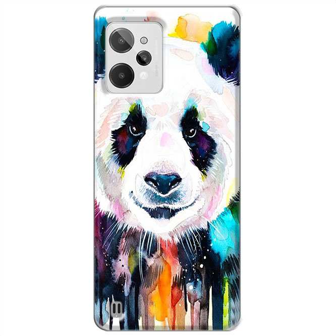 Etui na Realme C31 - Panda watercolor