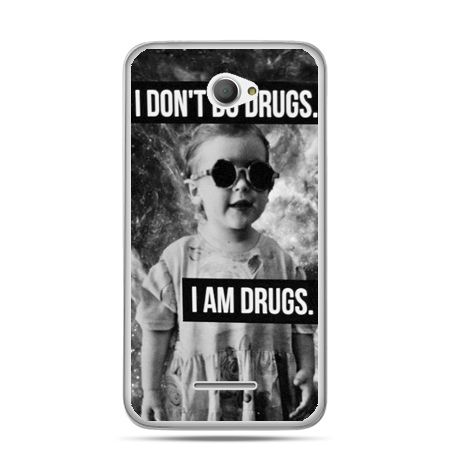 Xperia E4 etui I don`t do drugs I am drugs