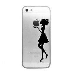 Etui na iPhone 6 ultra Slim przezroczyste z nadrukiem kobieta.
