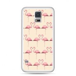 Etui na Samsung Galaxy S5 mini Flamingi