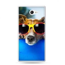 Sony Xperia M2 etui pies w okularach