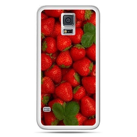 Galaxy S5 Neo etui czerwone truskawki