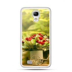 Etui bukiet kwiatów Samsung Galaxy S4 mini 