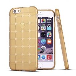 iPhone 6 Plus CubeProtect etui silikonowe przezroczyste złote. PROMOCJA!!!