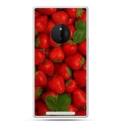 Etui na Lumia 830 czerwone truskawki