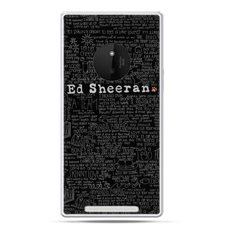 Etui na Lumia 830 ED Sheeran czarne poziome