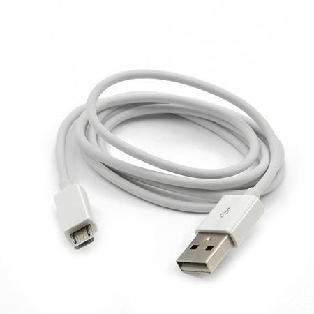 Kabel do ładowania micro USB 2.2A , 1m biały.