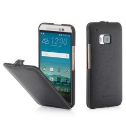 Pokrowiec na HTC One M9 Stilgut Ultraslim z klapką skóra czarny.