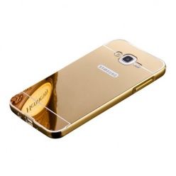 Mirror bumper case na Galaxy J5 - Złoty