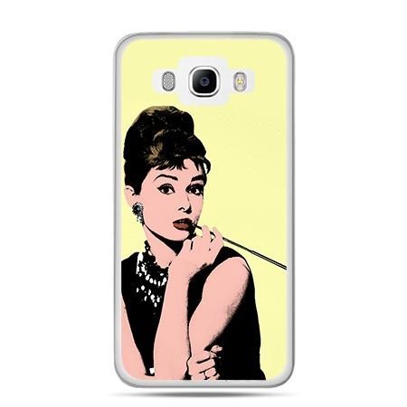 Etui na Galaxy J5 (2016r) Audrey Hepburn z papierosem