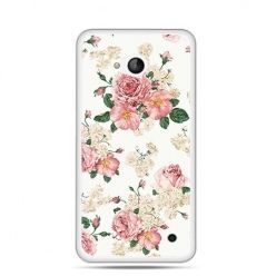 Etui na telefon Nokia Lumia 550 polne kwiaty