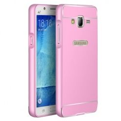 Galaxy J3 2016r etui aluminium bumper case różowy.