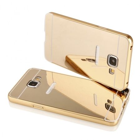 Mirror bumper case na Galaxy A5 2016r - Złoty