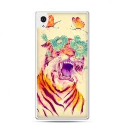 Etui na telefon Sony Xperia XA - egzotyczny tygrys