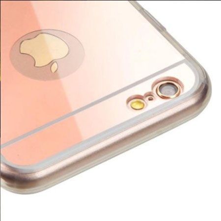 iPhone 6 Plus / 6s Plus lustro - etui lustrzane - mirror silikonowe TPU - Rose Gold.