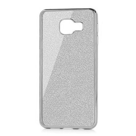Galaxy A5 2016 etui brokat silikonowe platynowane SLIM tpu srebrne.