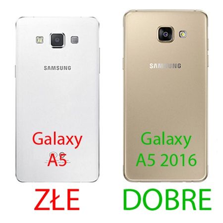 Samsung Galaxy A5 (2016) A510 przezroczyste etui platynowane SLIM złote.