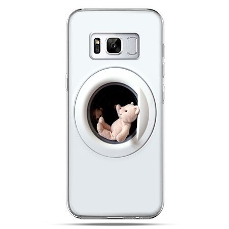 Etui na telefon Samsung Galaxy S8 - miś w pralce